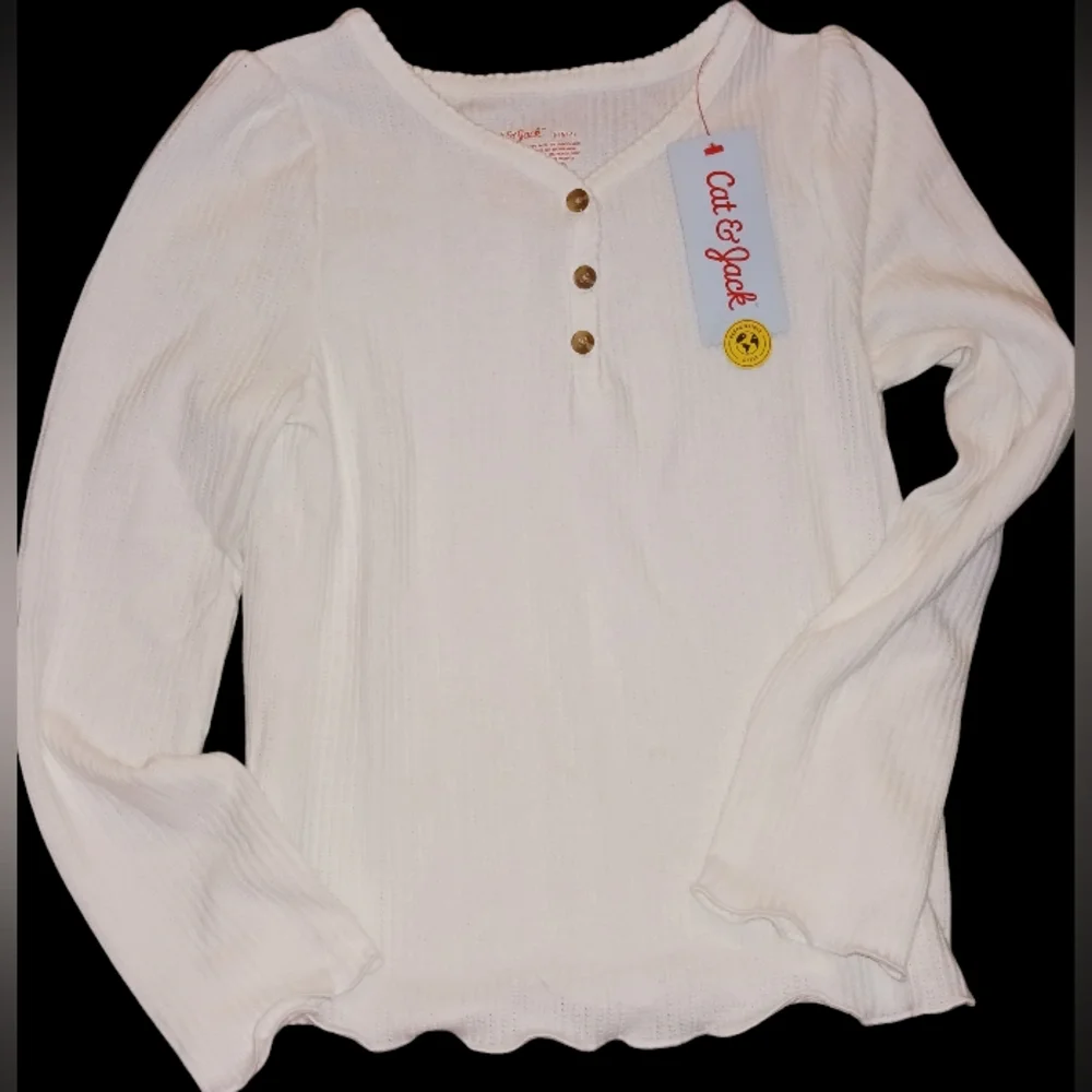 🤍NWT CAT & JACK GIRLS SHIRT🤍 - Picture 1 of 3